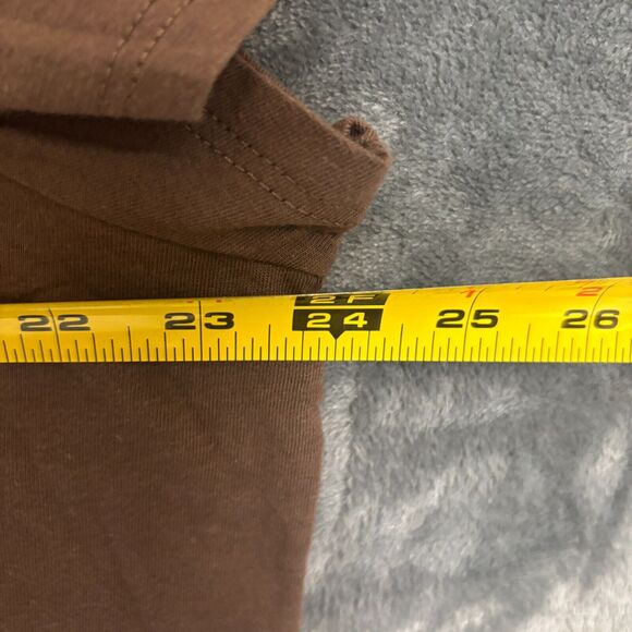 'Not My First Rodeo' Women's T-Shirt Sz XXL Brown Glitter Horseshoe Rose - Picture 5 of 6